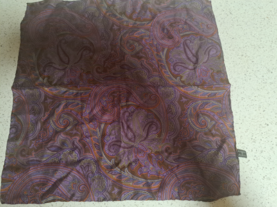 Robert Talbot Silk Pocket Square Mini Scarf made in Italy, View more