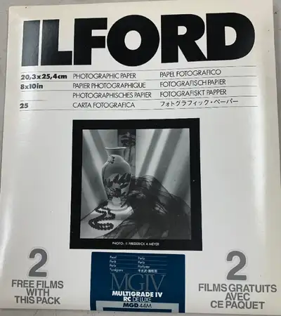 Ilford Multigrade IV RC Deluxe Photo Paper 8x10, View more