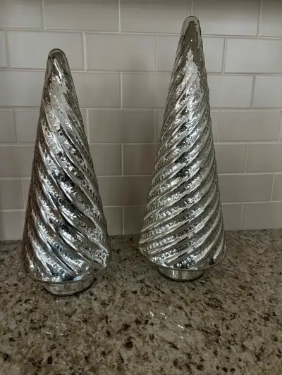 Mercury glass trees home decor, View more