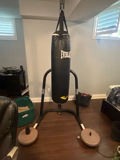 120 lbs punching bag and stand, View more