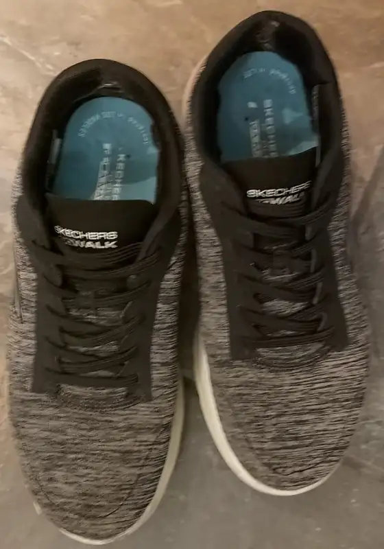 SKECHERS GREY GO WALK 5 AIR COOLED GOGA MAT SNEAKERS (Ladies 7)63007358791809121
