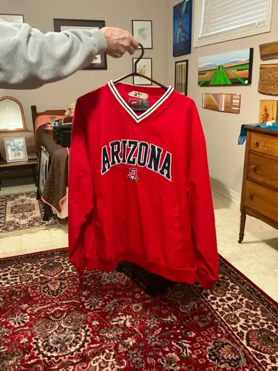 Univ. Arizona Wildcats Pullover Windbreaker, Large, View more