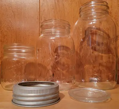 Vintage Improved GEM Mason Jars – Multiple Sizes + Original Lids, View more