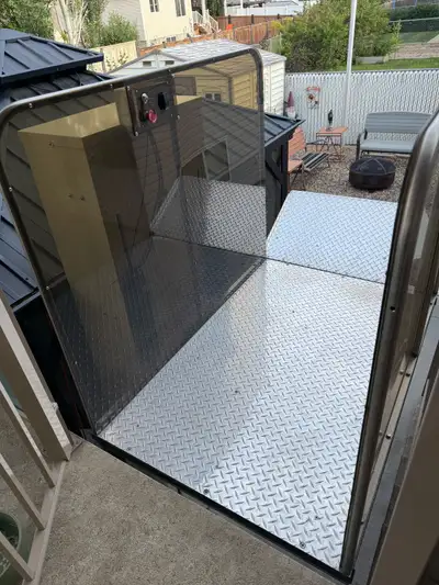 Wheelchair lift purchased three years ago. Excellent working condition. Serviced yearly to maintain....