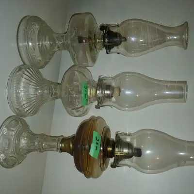 Vintage oil lamps, View more