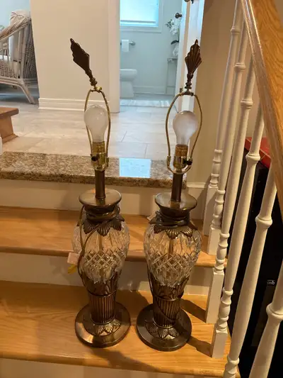 crystal and bronze lamps, View more