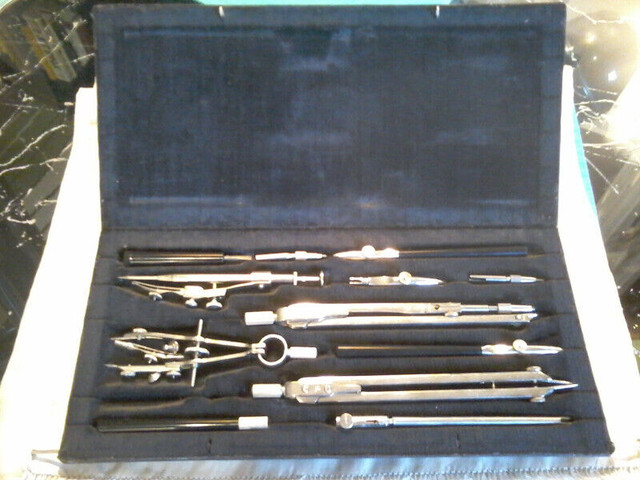 Vintage 12 Pc. Math & Geometry Instrument Set (Russia) in Arts & Collectibles in City of Toronto - Image 2