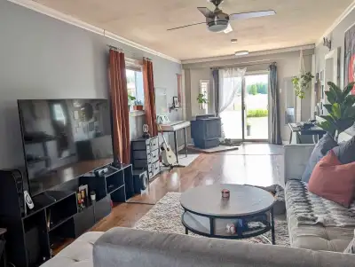 Affordable and comfortable living in a well-maintained 2 bedroom, 1 bathroom mobile home, located in...