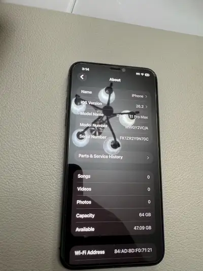iPhone 11 Pro Max 100% Batt, View more