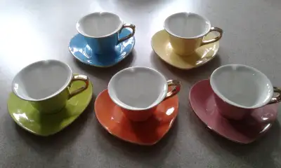Tea cups with Saucers, View more