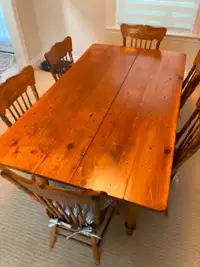 Antique Pine Harvest Table