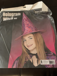Halloween costume accessories Hologram Witch hat