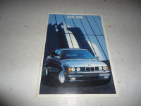 1988 BMW 525i/535i Dealer Sales Brochure. Can mail in Canada