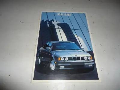 1988 BMW 525i/535i Dealer Sales Brochure. Can mail in Canada, View more