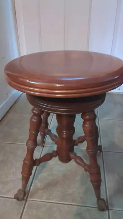Antique Piano Stool, View more