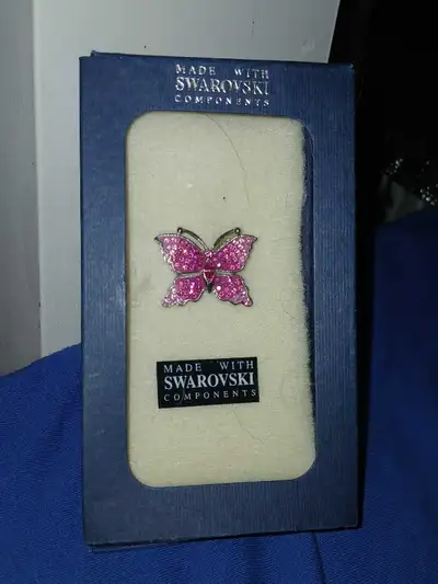 Swarovski Butterfly Brooch, View more