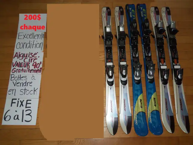 Plusieurs mini ski snowblades avec fixes de ski alpin in Ski in Drummondville - Image 5