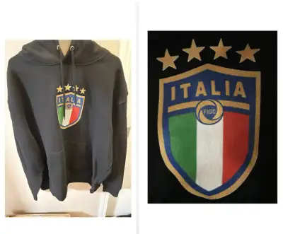 BRAND NEW Heavyweight black Juventus and Italy hoodies, for sale, View more