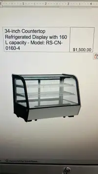 Countertop display cooler 