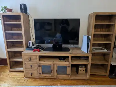Mexican Pine Entertainment Center, View more