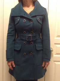 Stunning Karen Millen UK Designer wool cashmere coat