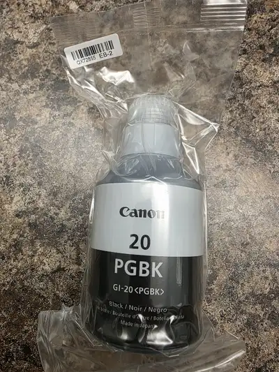 New Genuine Canon GI-20 Pigment Black Ink Bottle, View more