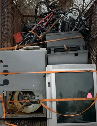 Free pickup of scrap metal and electronic waste removal , View more