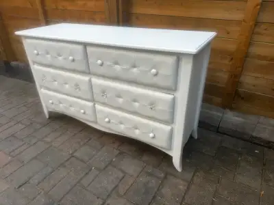 IKEA White Tufted 6-Drawer Dresser, View more