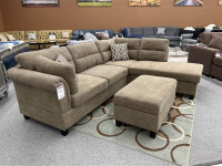 Clearance sale on Fabric Sectional Sofa with Ottoman.