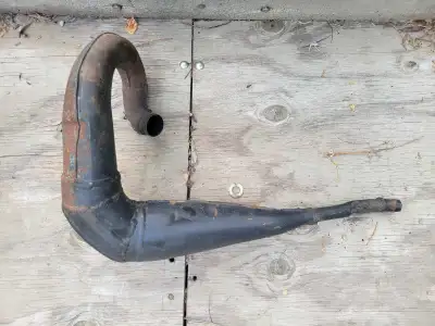 Solid but has dents and has been welded up.