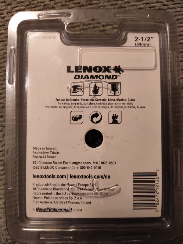 Lenox 2-1/2" (64mm) Diamond Hole Saw Price Reduced  in Power Tools in Mississauga / Peel Region - Image 3