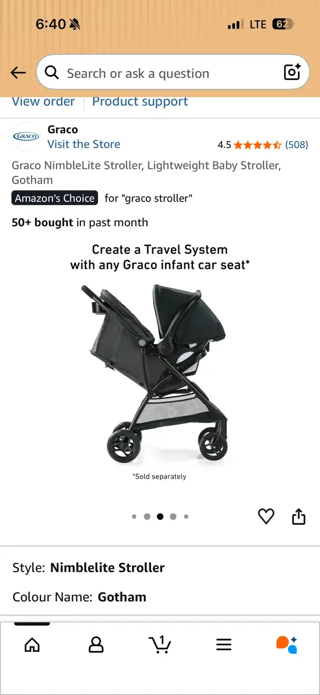 Graco Stoller in Strollers, Carriers & Car Seats in Edmonton - Image 2