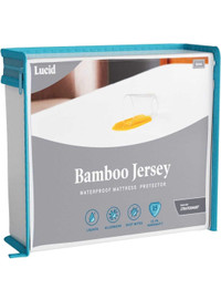 LUCID Super Soft Rayon from Bamboo Jersey Mattress Protector 