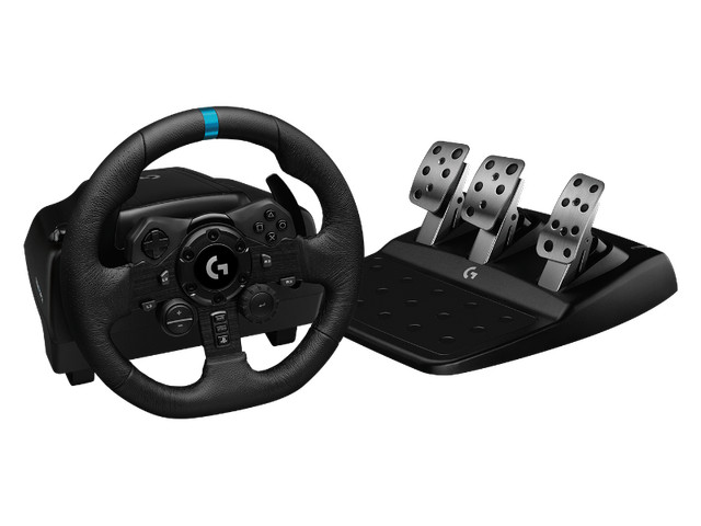 Logitech G923 racing wheel ps4/ps5/PC with Logitech shifter in PC Games in Dartmouth