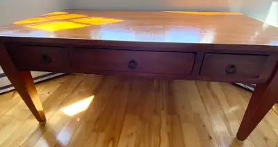 Heavy solid wood coffee table, View more