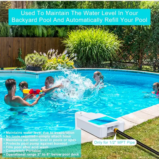 Pool Water Leveler Auto Fill, Automatic Pool Filler with 1/2"" F in Hot Tubs & Pools in Kitchener / Waterloo - Image 4