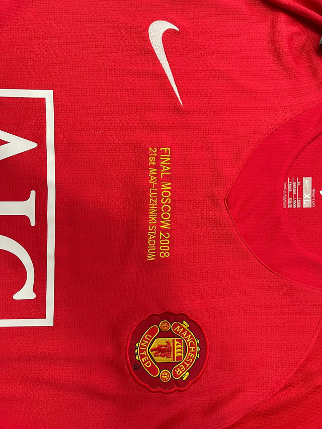 Manchester United Ronaldo 2008 Retro UCL Final Soccer Jersey in Arts & Collectibles in Oakville / Halton Region - Image 3