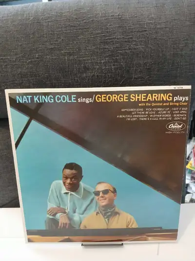 nat king Cole jazz music record lp in very good condition , View more