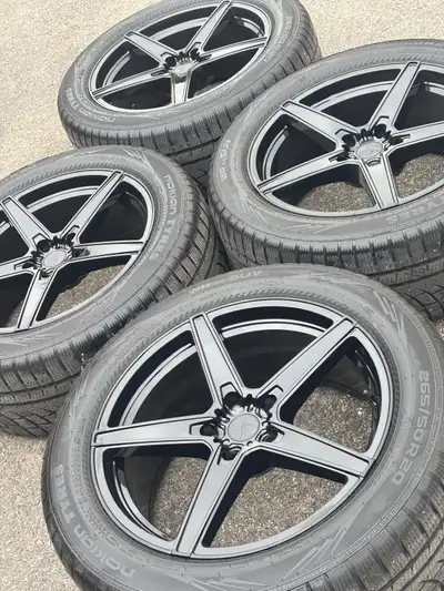 NEW 20”Sentali(5x127)+used 265/50/R20 Nokian A/W-Cherokee/Durango/SRT8 Set of Brand new Authentic 20...