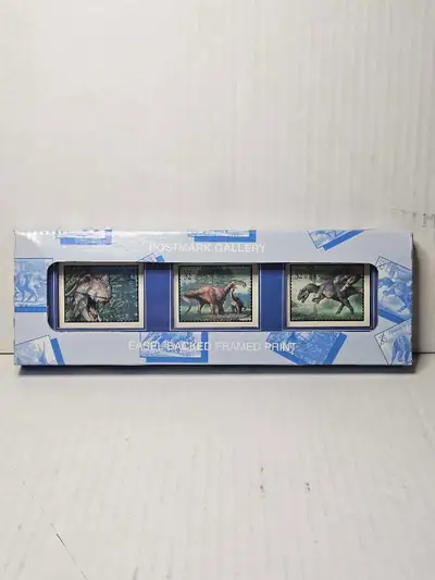 Vintage 1997 World of Dinosaurs Framed Art, View more