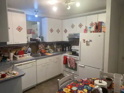 Un grand 5 1/2 au rez-de-chaussée dans un quadruplex très propre. Avec une cour arrière et cabanon....