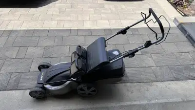 [$150] - SOLARIS SELF PROPELLED COMMERCIAL GRADE STEEL 24V ELECTRIC LAWN MOWER for sale. This lawnmo...