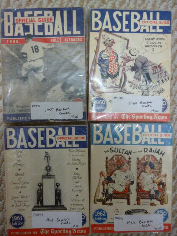 Vintage Baseball Official Guide Book lot x 20 1940's-70's in Arts & Collectibles in Peterborough - Image 4