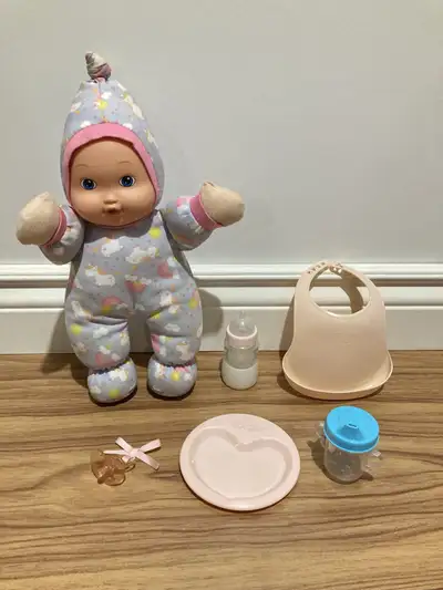 Baby doll and accessories , View more