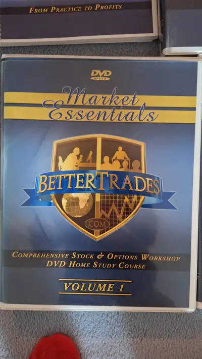 Learn how to invest in stock markets. 8 volumes of home study course, CDs and DVDs. Originally paid...