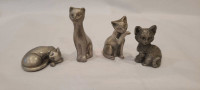 Antique Pewter/Aluminum Cats
