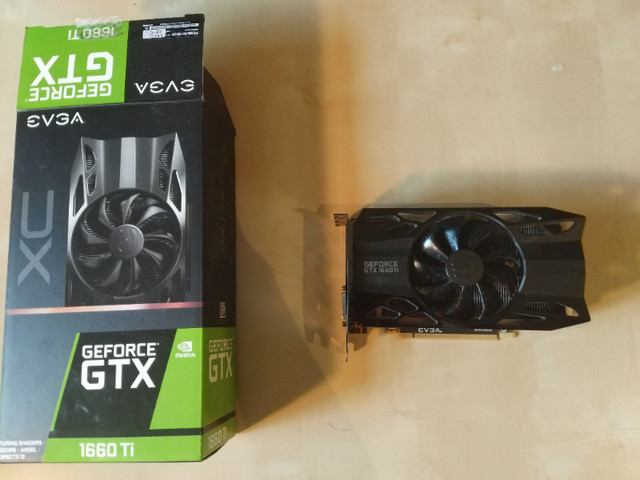EVGA GEFORCE GTX 1660 Ti 8GB Graphics Card in System Components in Edmonton