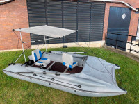 13' NEW Inflatable Boat Pontoon Catamaran Crabzz SF395