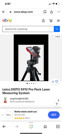 Lieca S910 laser measuring device