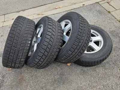 Used winter tires for sale. These came off my 2008 Jeep Grand Cherokee. Toyo Winter Tires 245/65R17...